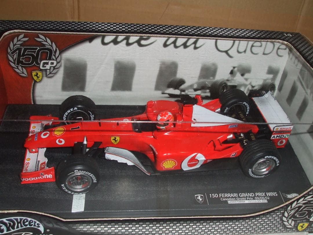 美品　フェラーリ　１５０GP　優勝記念　シューマッハ　マテル　１／１８