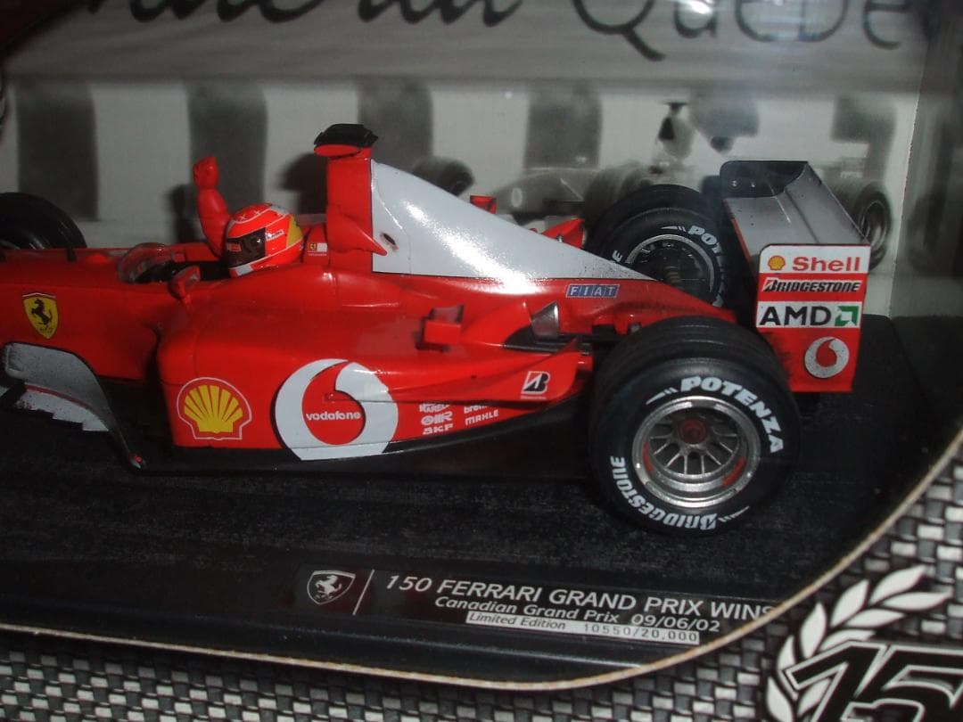 美品　フェラーリ　１５０GP　優勝記念　シューマッハ　マテル　１／１８