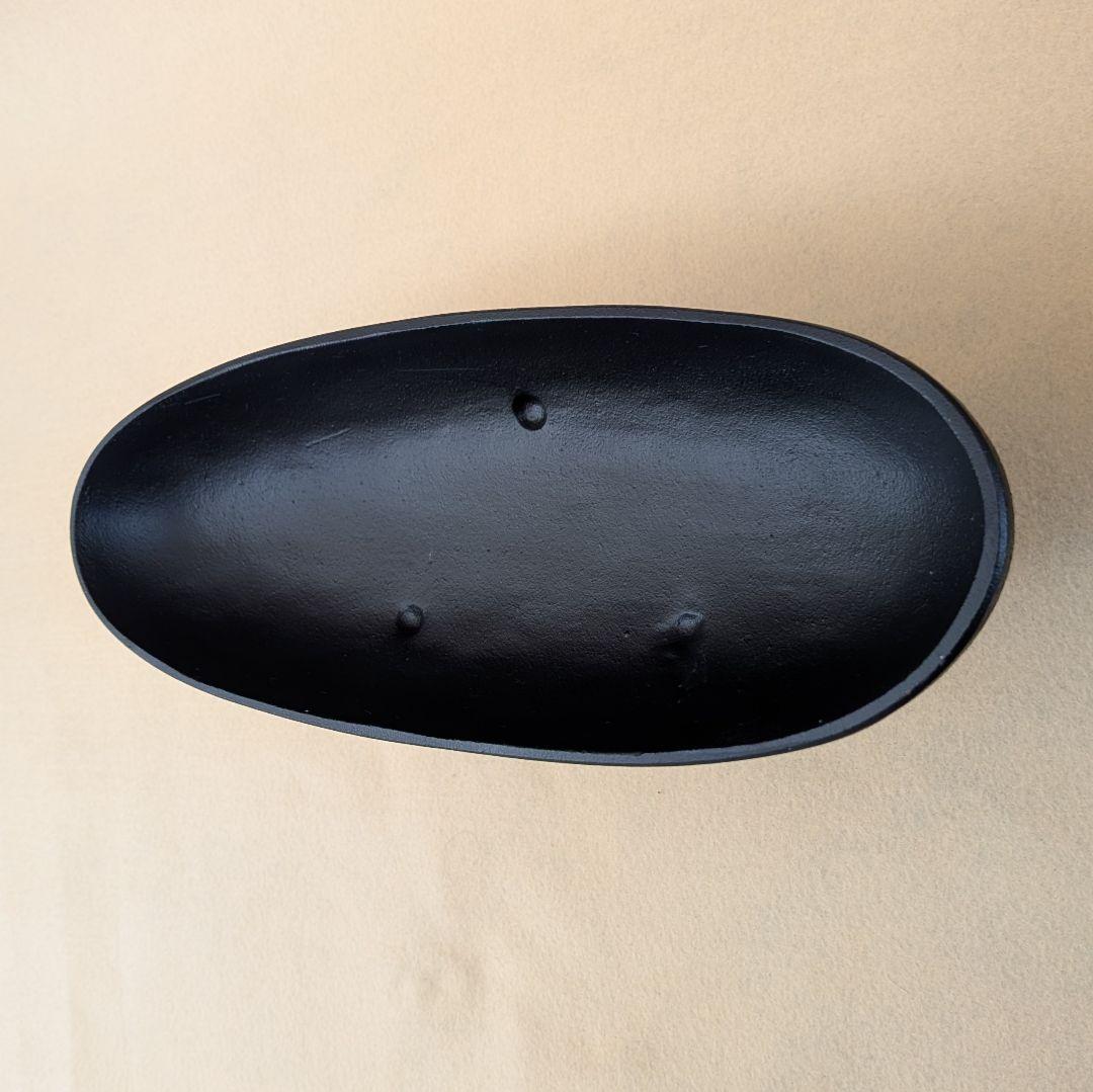 南部鉄器 水盤 三つ脚 鉄製 生け花 茶道 花器 伝統工芸 裏面刻印有り