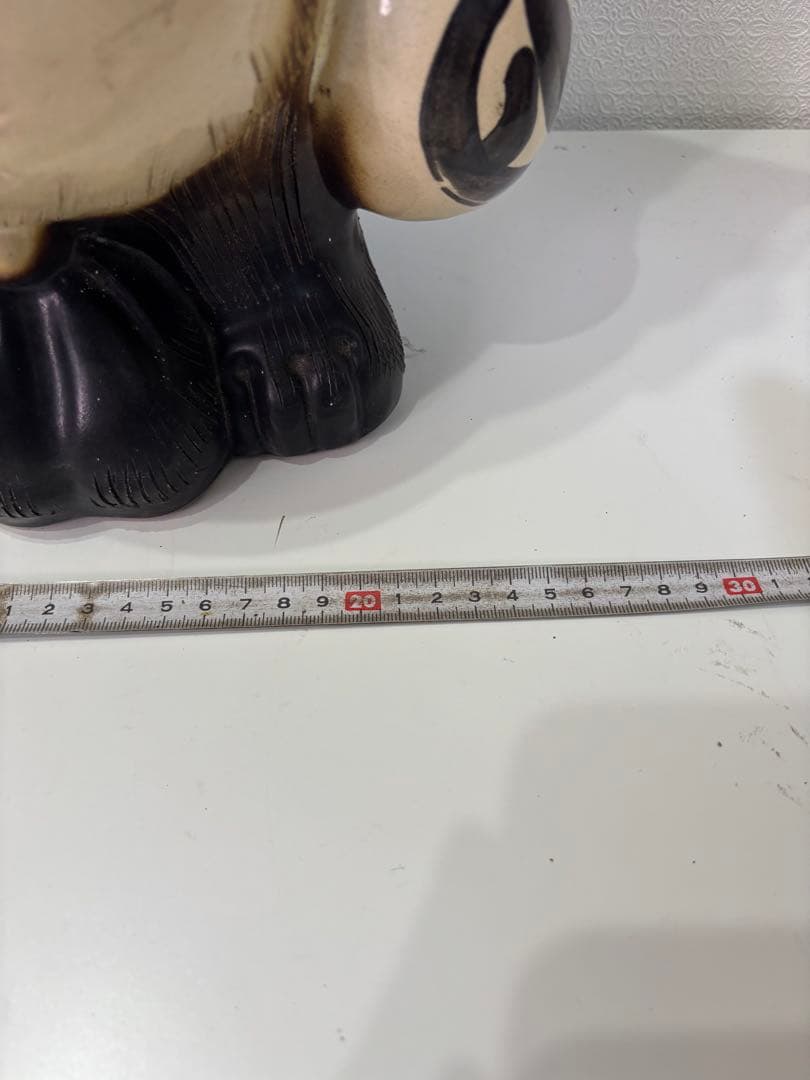 狸の置物　信楽焼　千万両