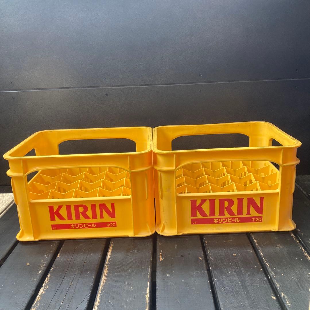 駒ちゃん　ビールケース　4個　アサヒ1 キリン3