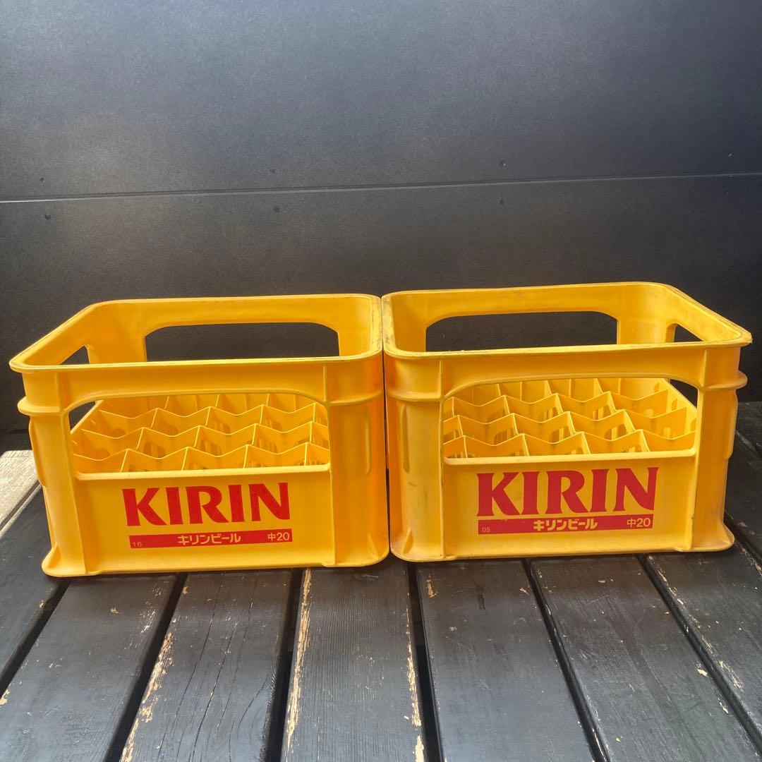 駒ちゃん　ビールケース　4個　アサヒ1 キリン3