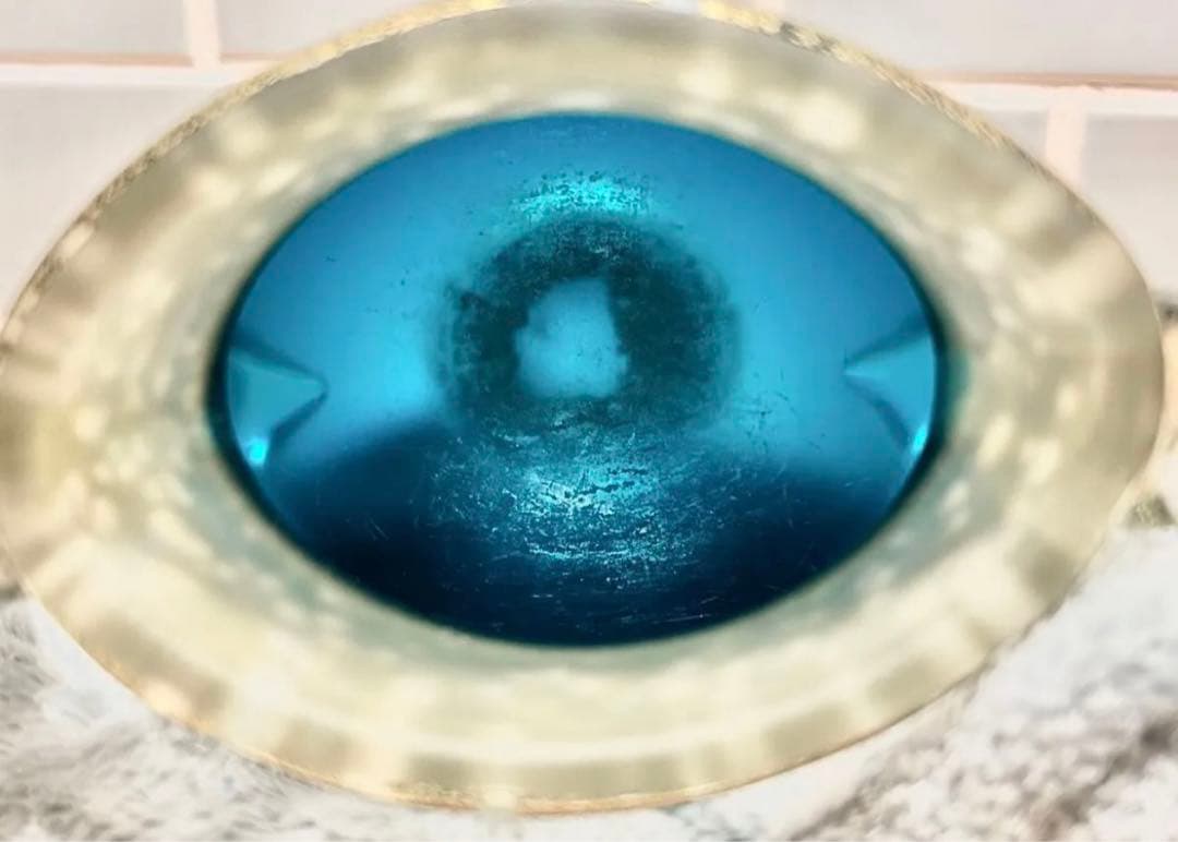 ガラス 花瓶 黒木国昭 金彩 硝子 フラワーベース フラワースタンド サイン入り