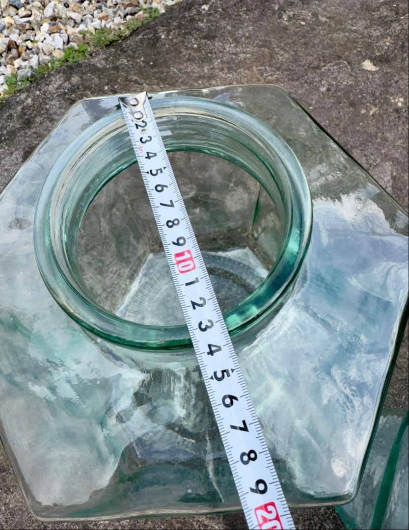 美品！イタリア 製希少 アンティーク 吹きガラスジャーセット