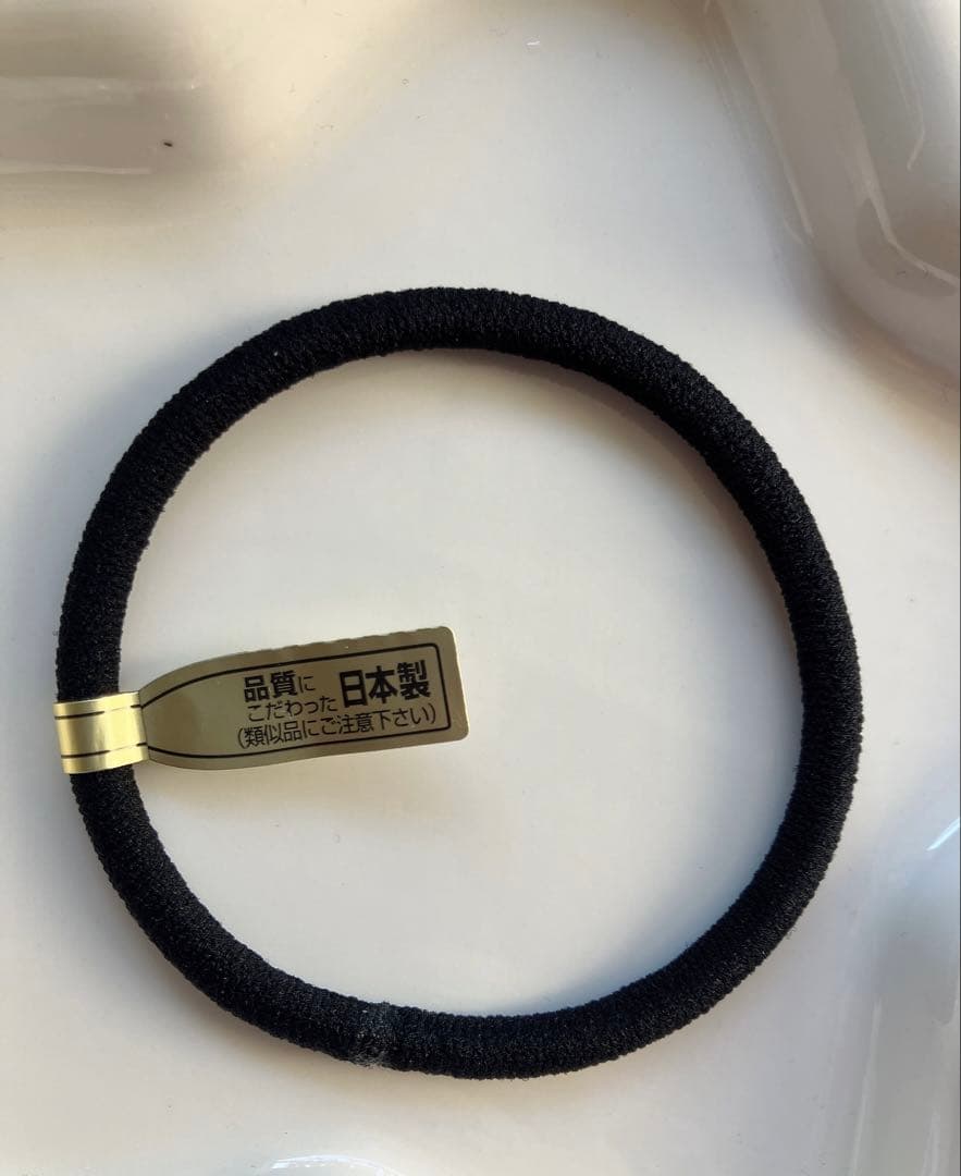 レジン　ヘアゴム　紫陽花と猫　水色