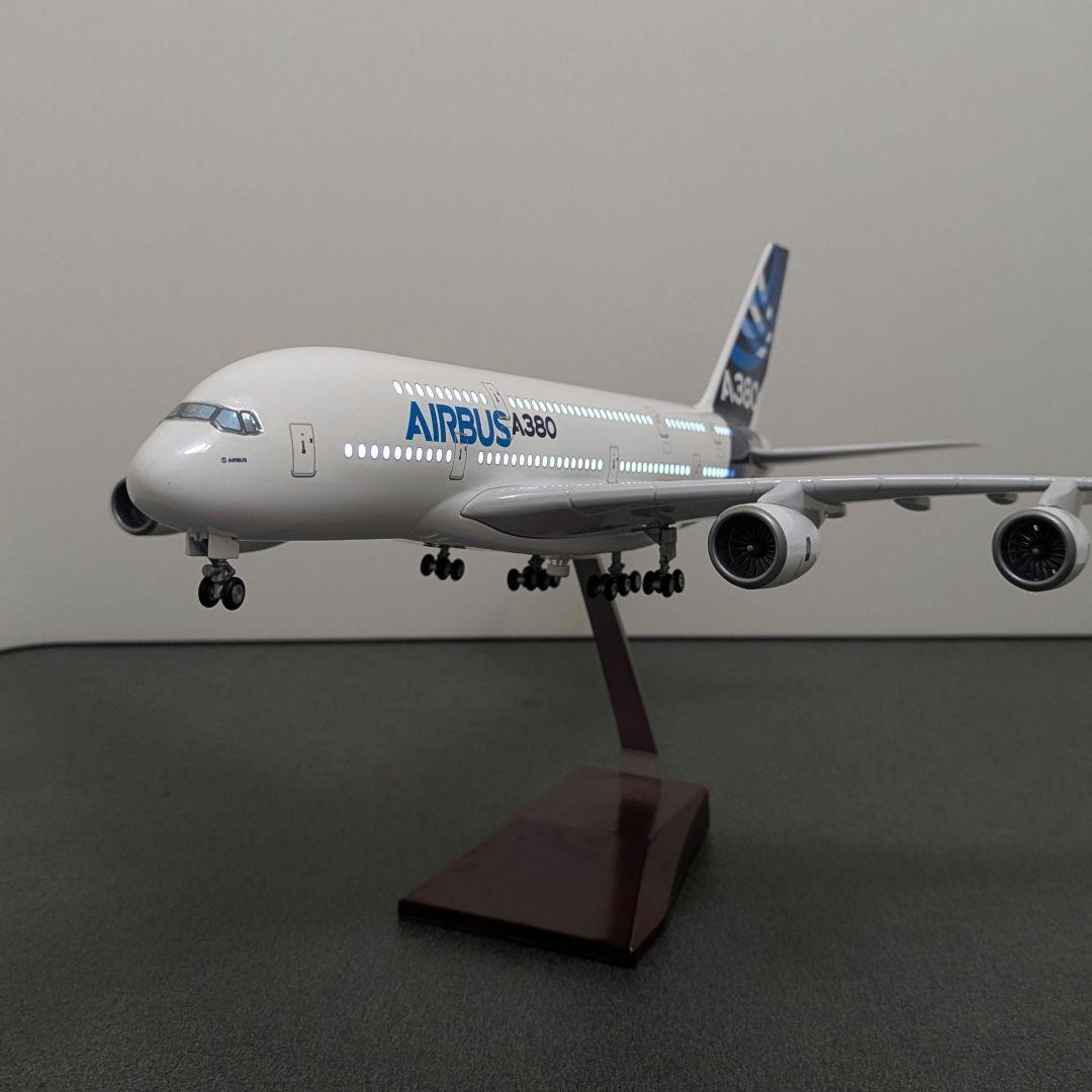 エアバス A380 1/160 飛行機 大型 模型 46cm LEDライト点灯
