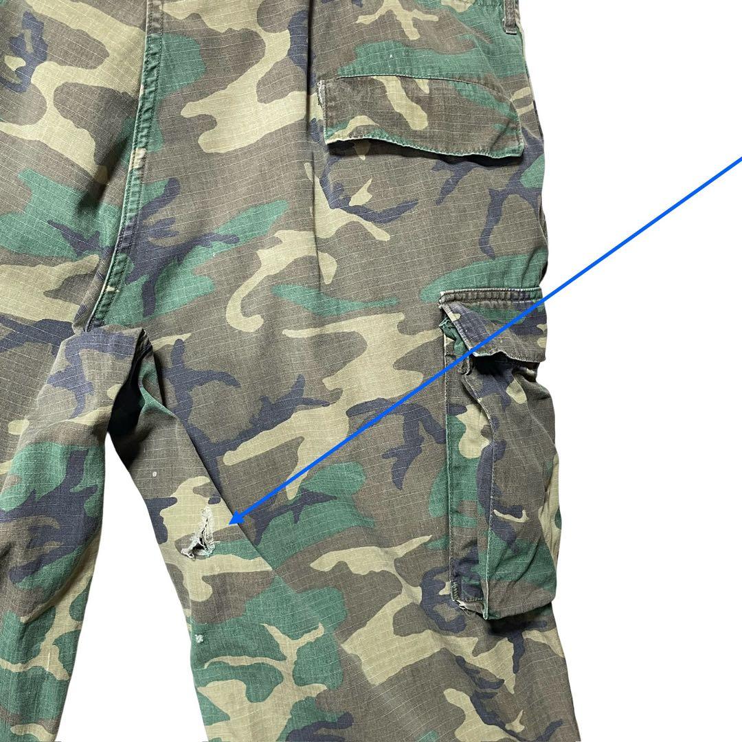 70s 米軍実物 プロッパー社製 BDUフィールドパンツ XL ウッドランドカモ