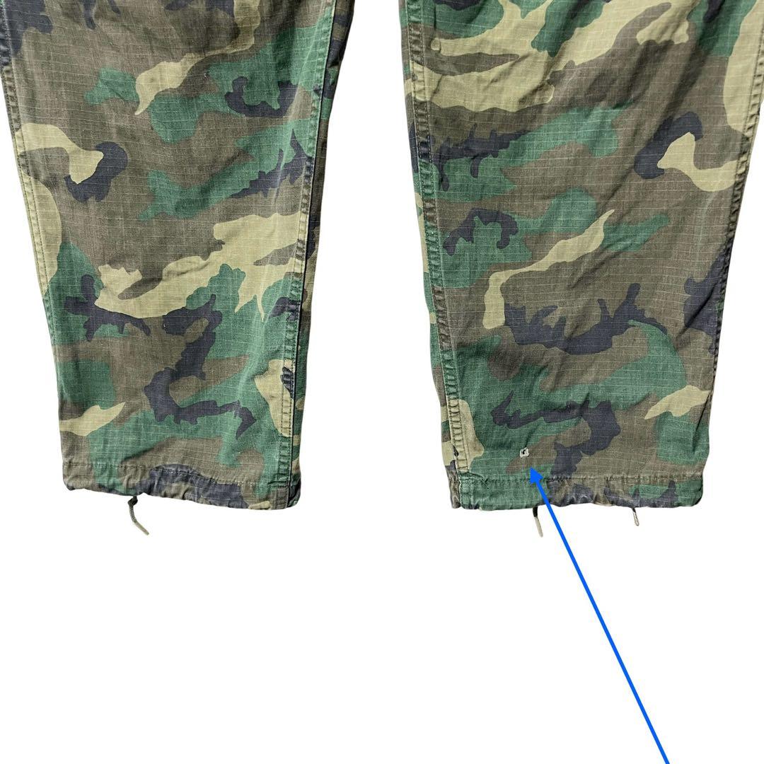 70s 米軍実物 プロッパー社製 BDUフィールドパンツ XL ウッドランドカモ