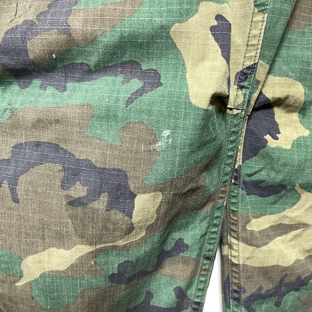 70s 米軍実物 プロッパー社製 BDUフィールドパンツ XL ウッドランドカモ