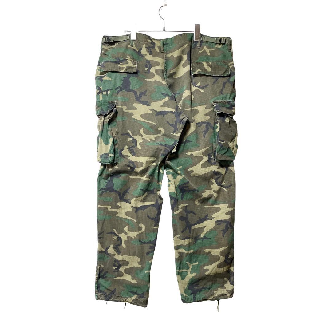 70s 米軍実物 プロッパー社製 BDUフィールドパンツ XL ウッドランドカモ