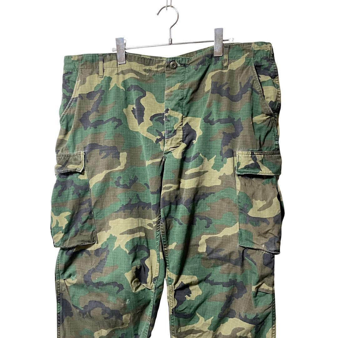 70s 米軍実物 プロッパー社製 BDUフィールドパンツ XL ウッドランドカモ