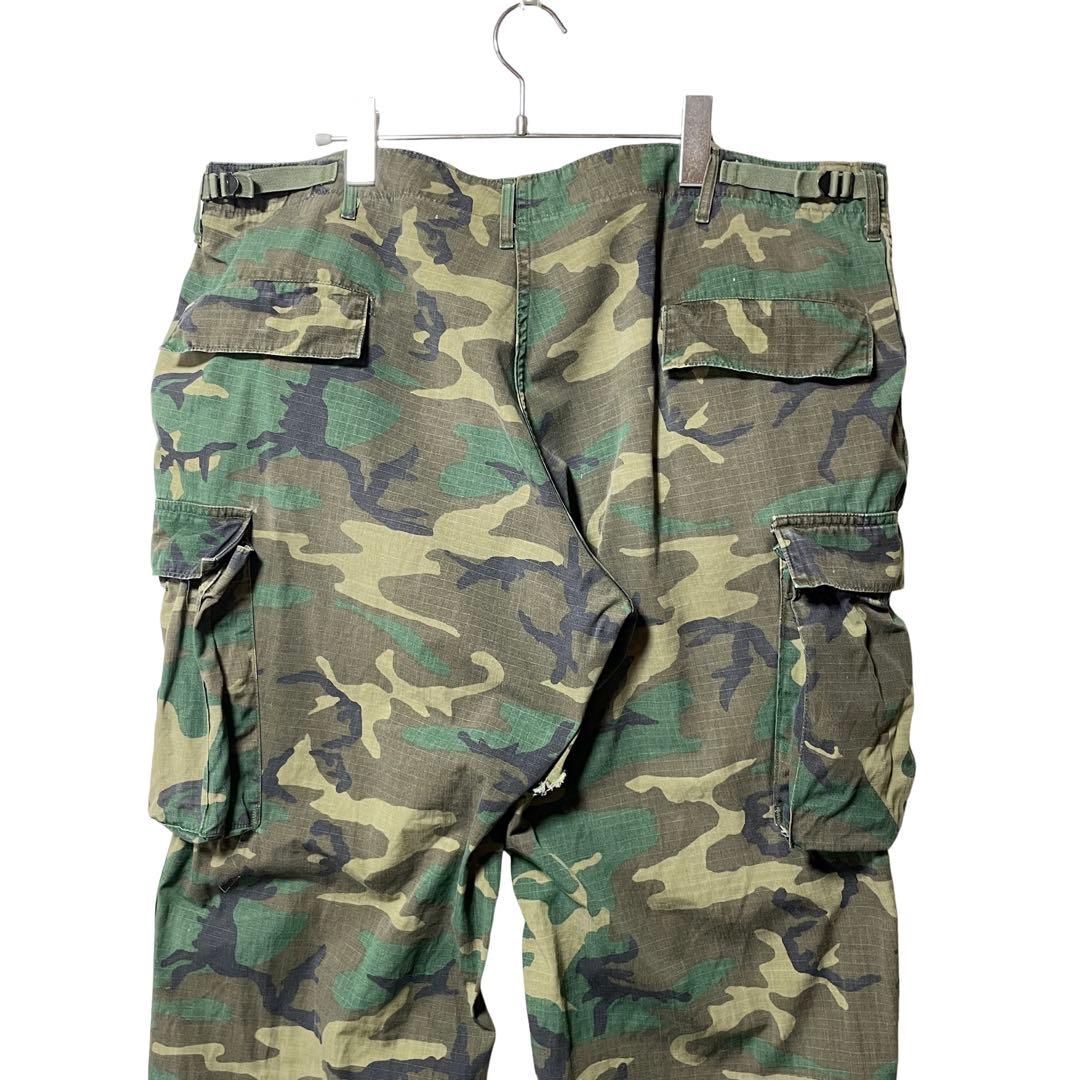 70s 米軍実物 プロッパー社製 BDUフィールドパンツ XL ウッドランドカモ