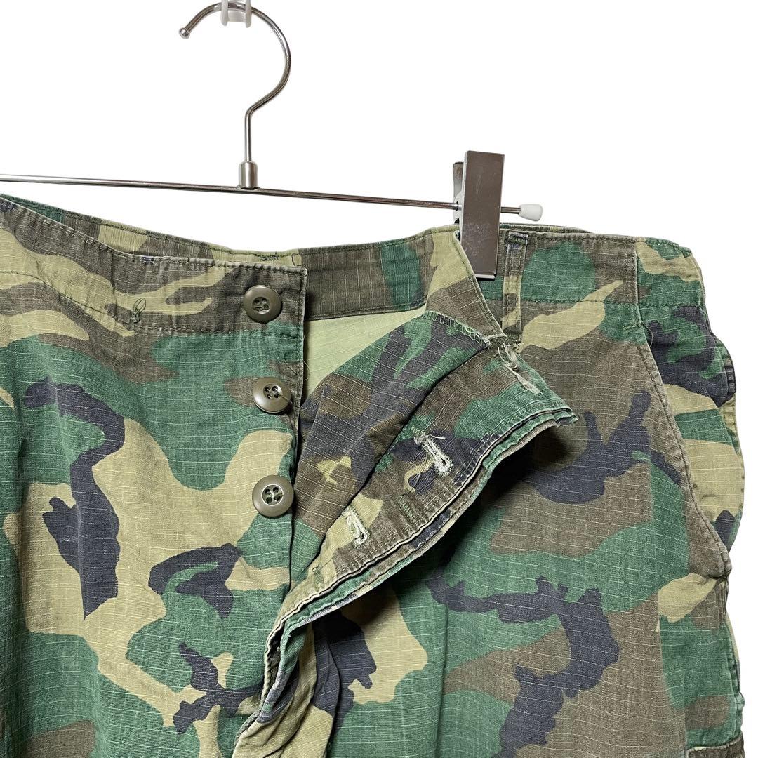 70s 米軍実物 プロッパー社製 BDUフィールドパンツ XL ウッドランドカモ