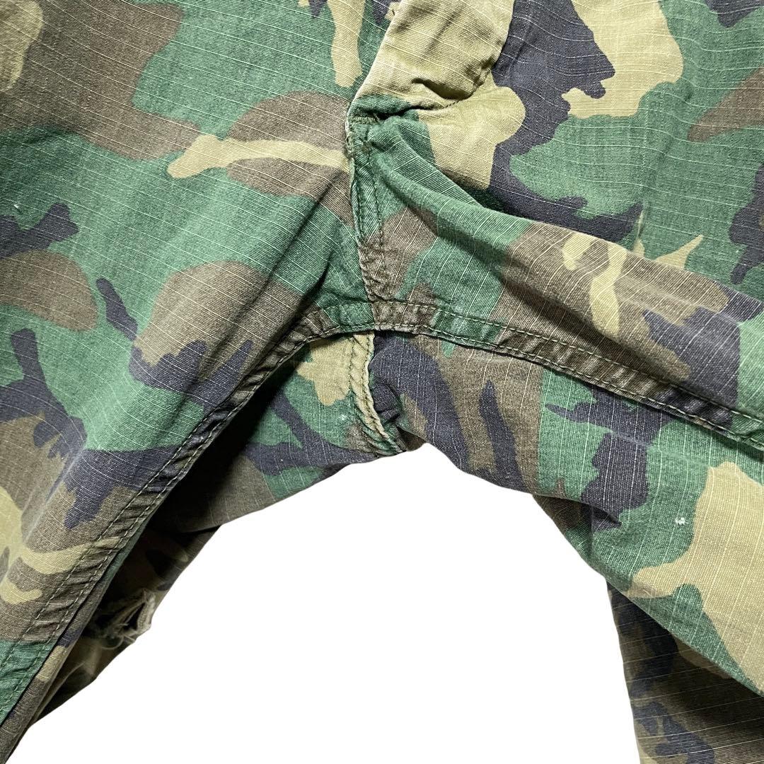 70s 米軍実物 プロッパー社製 BDUフィールドパンツ XL ウッドランドカモ