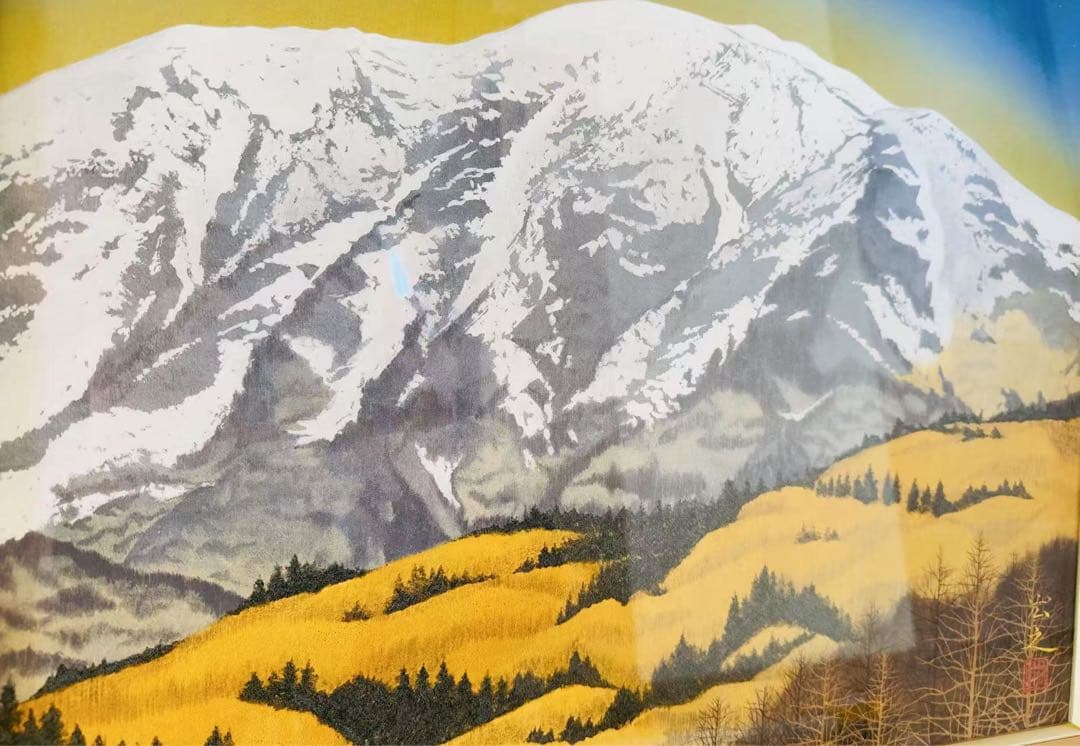 原宏之（作）油絵 専用箱 師井上清治 額縁付き（70 Cm X 60 Cm)