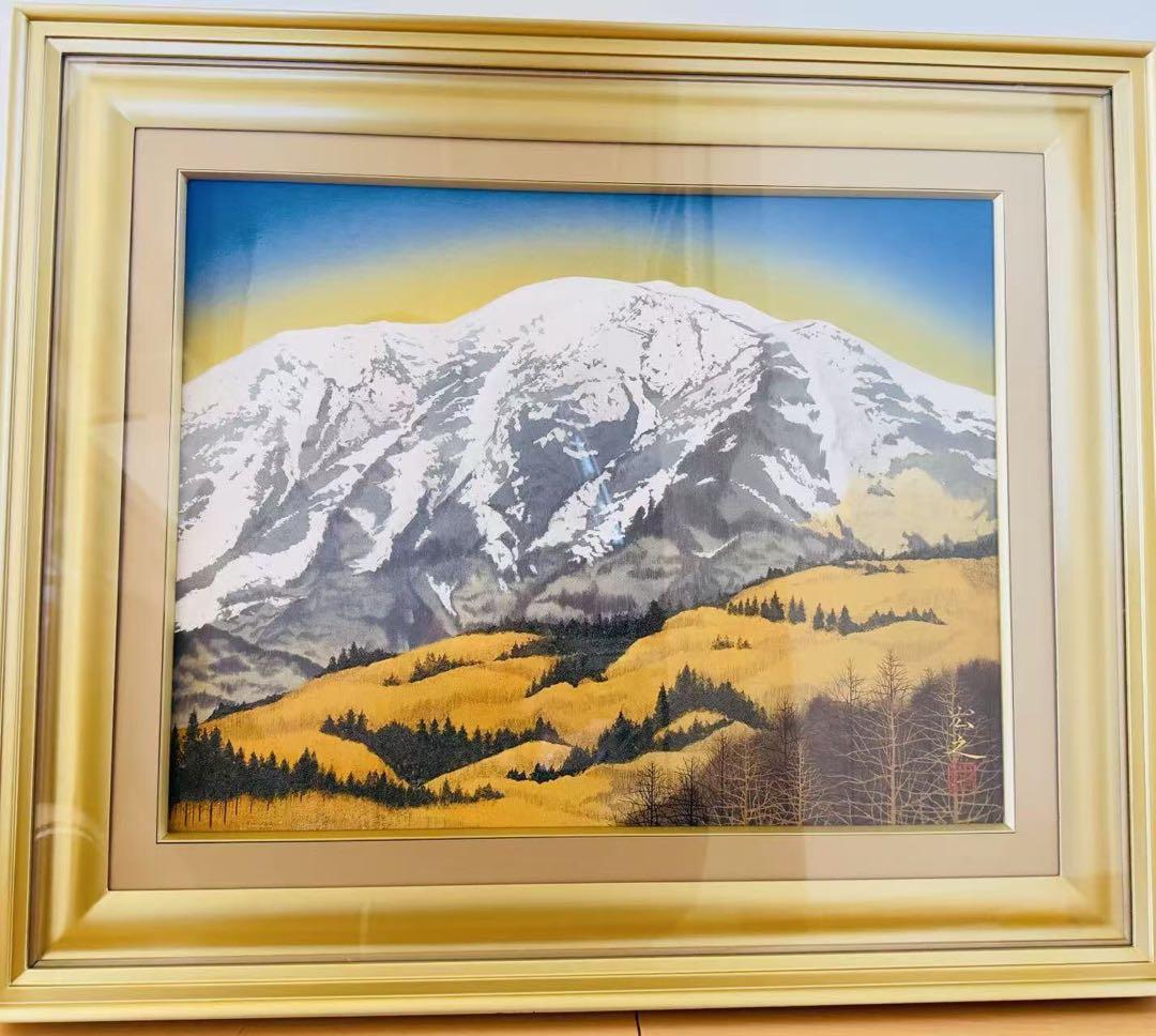 原宏之（作）油絵 専用箱 師井上清治 額縁付き（70 Cm X 60 Cm)