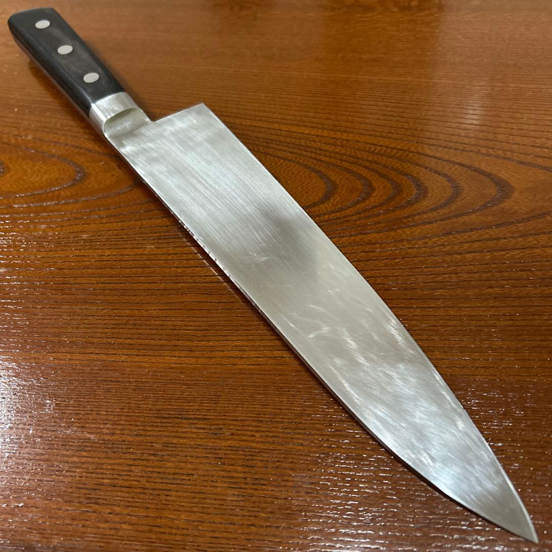 牛刀包丁 倉一文字作 AUS PRO 全長37cm刃24cm ★送料無料