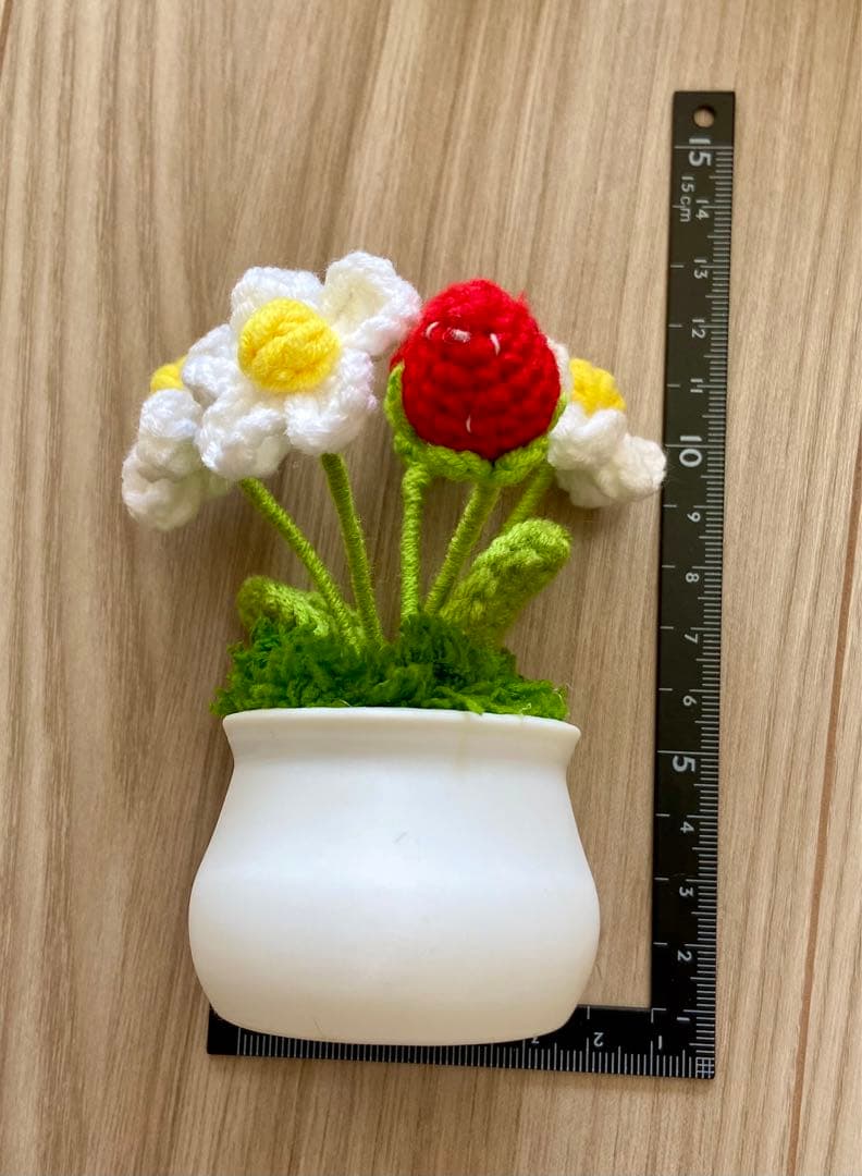 プレゼント　お得セット　編みぐるみ　枯れない花編み花　14個セット ハンドメイド