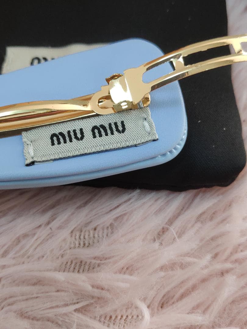 チェーンショルダーバッグ パイル生地　黒×黒