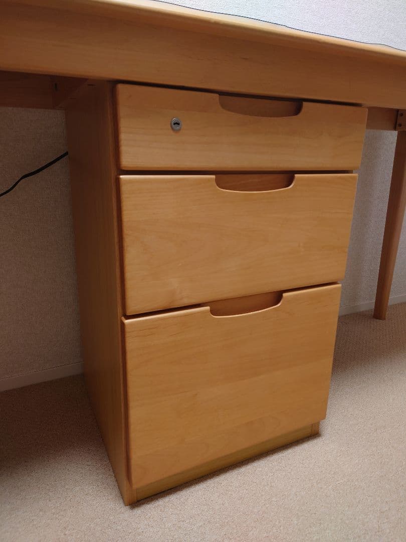 引き取り価格限定■エリス ERIS 180 TWIN DESK■ナチュラル