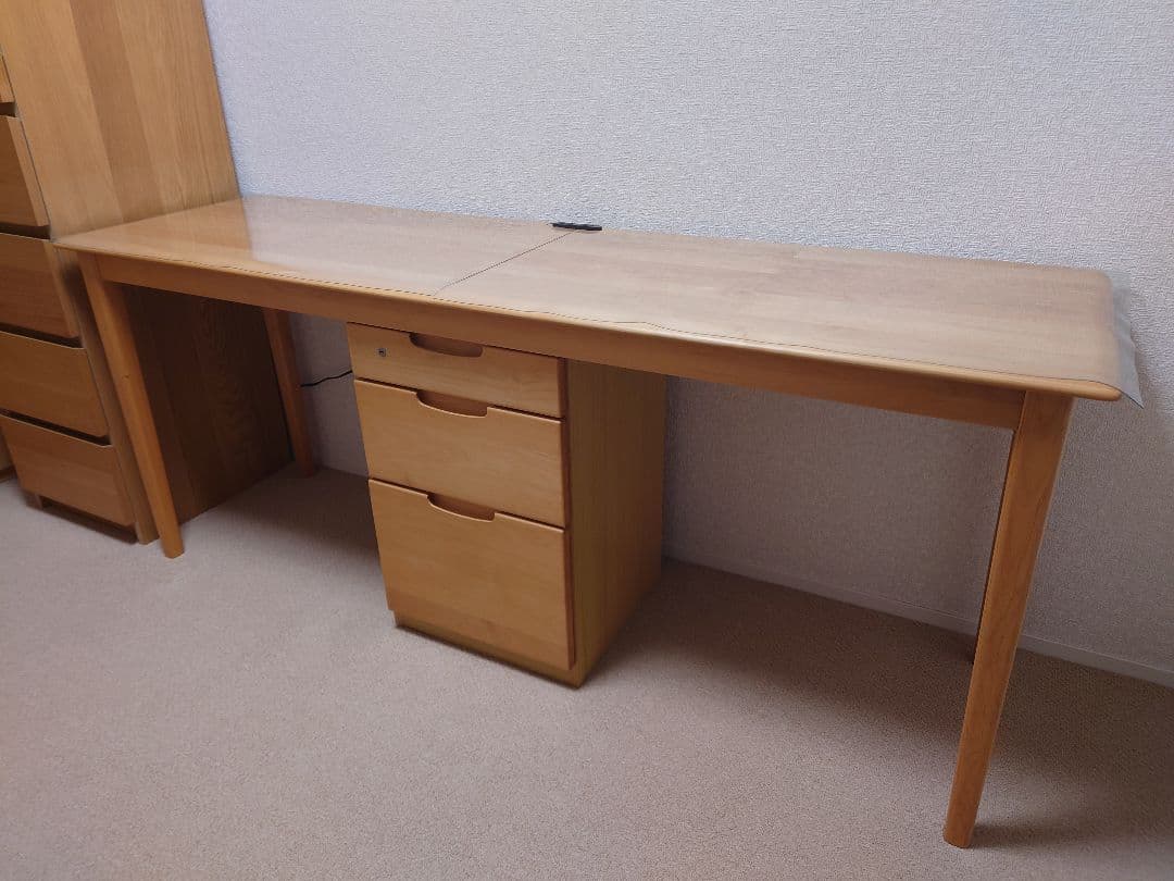 引き取り価格限定■エリス ERIS 180 TWIN DESK■ナチュラル