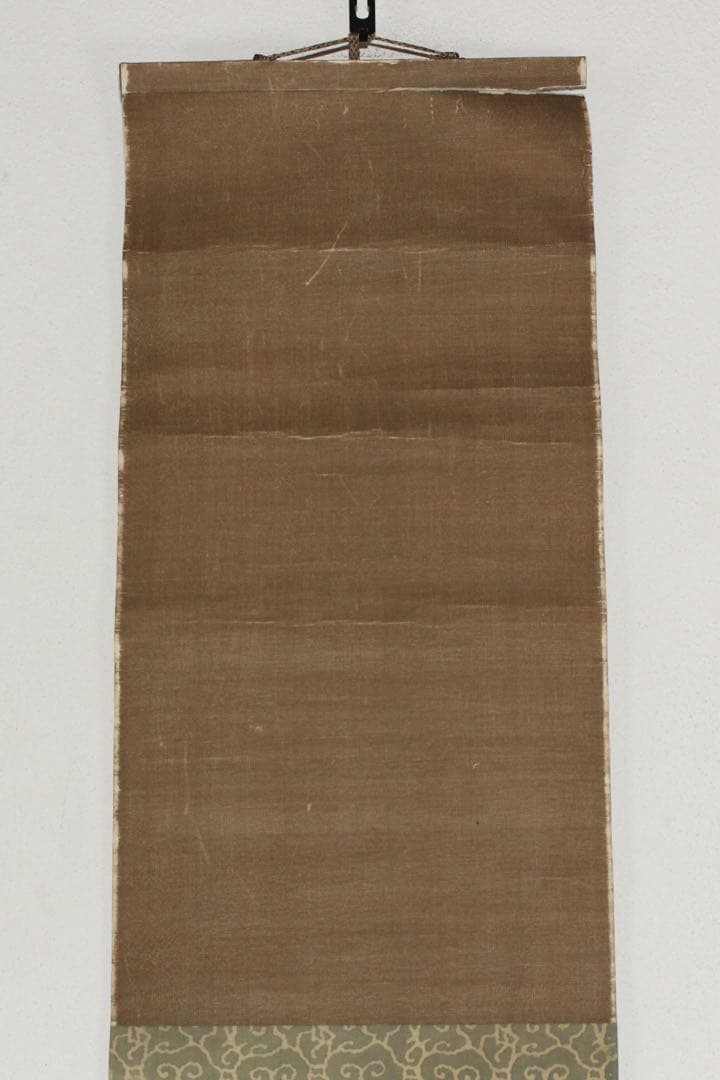 No5941 掛軸　竹内栖鳳　俳句書　「稲塚や‥」　絹本　合箱/畳箱　送料無料