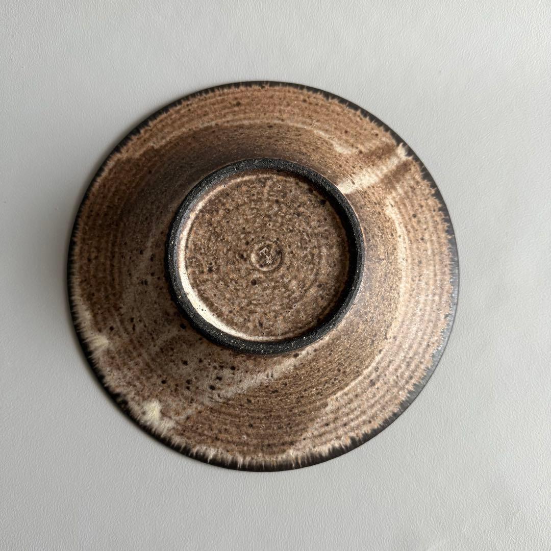 山本雅則　鎬リム皿　8寸