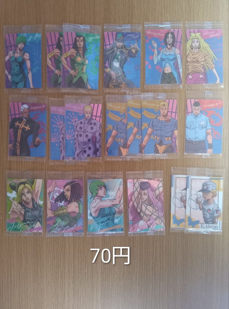 【バラ売り可】　ジョジョの奇妙な冒険　ジョジョ　ウエハース　ロングステッカー