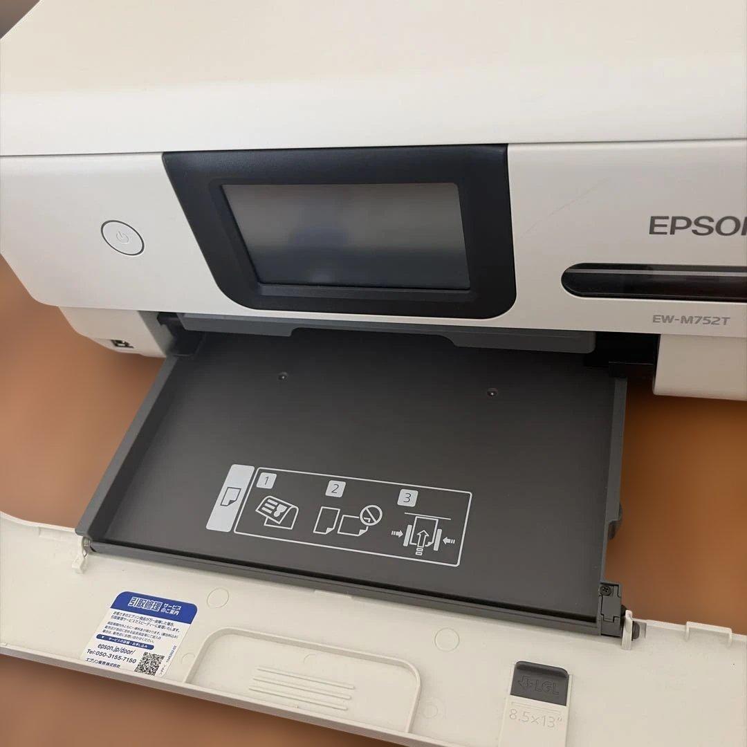 【ジャンク品扱】エプソン　インクジェットプリンター　ＥＷ-Ｍ752Ｔ　インク付き