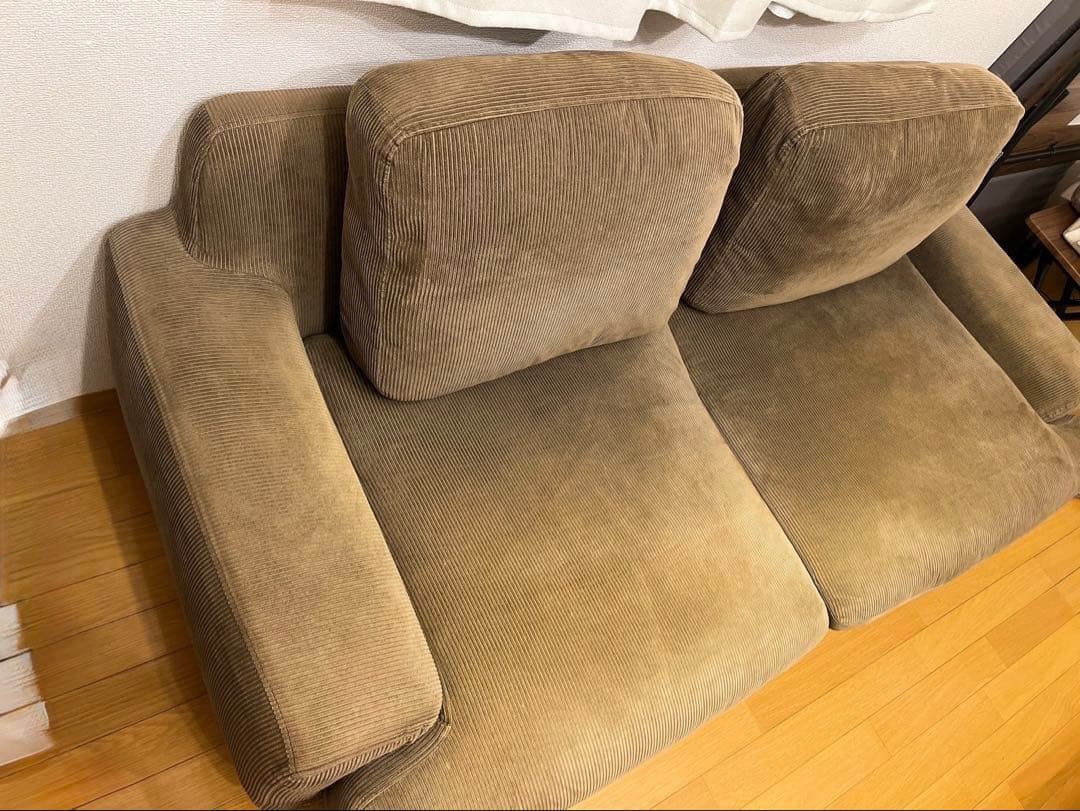 送料込unicoソファ2.5シーター カーキ GREIGグレイグ ウニコソファ