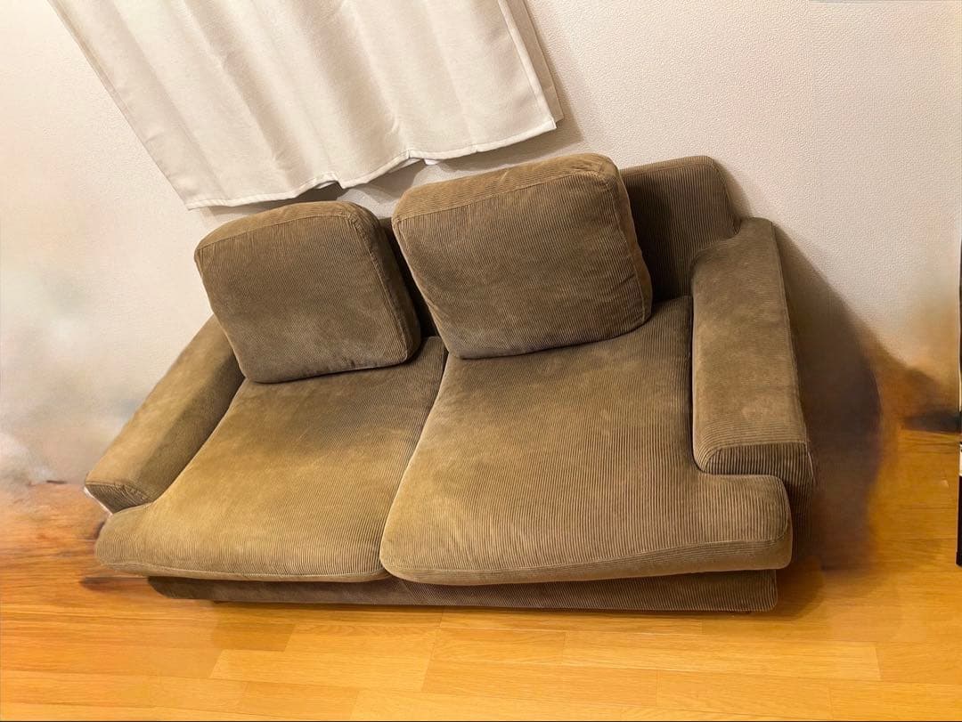 送料込unicoソファ2.5シーター カーキ GREIGグレイグ ウニコソファ