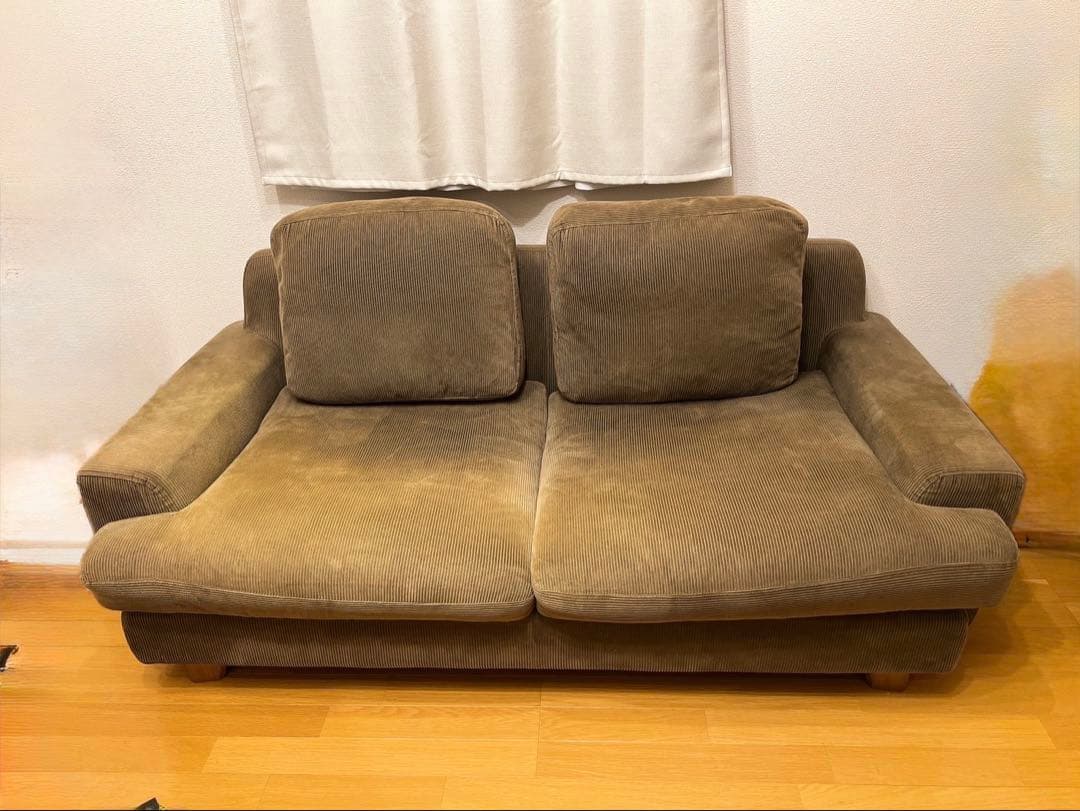 送料込unicoソファ2.5シーター カーキ GREIGグレイグ ウニコソファ