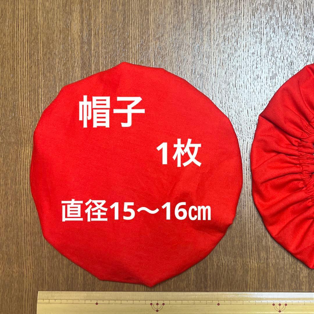 HanaHeart　お地蔵さんの帽子7枚、前掛け9枚 (サイズ色々)