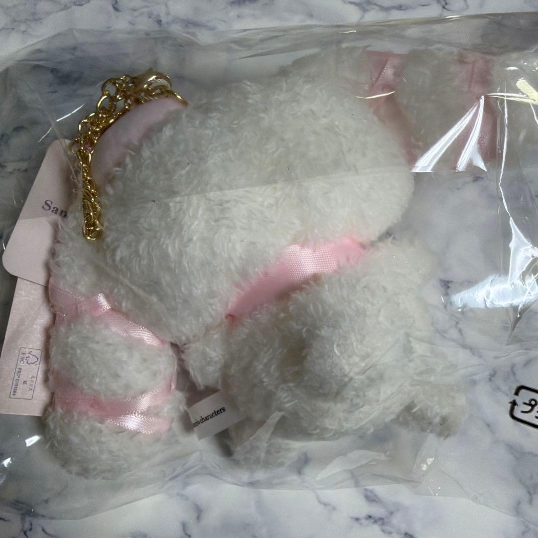 シナモロール ビジューリボンチャーム ピンク