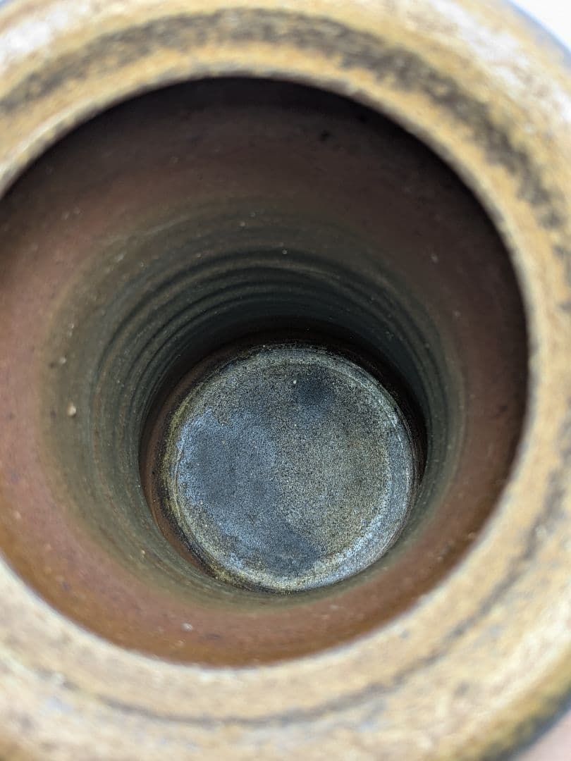 伝統工芸士 高原敏 備前焼 細水指C 共箱共布栞 水差し 抹茶道具 茶器 食器