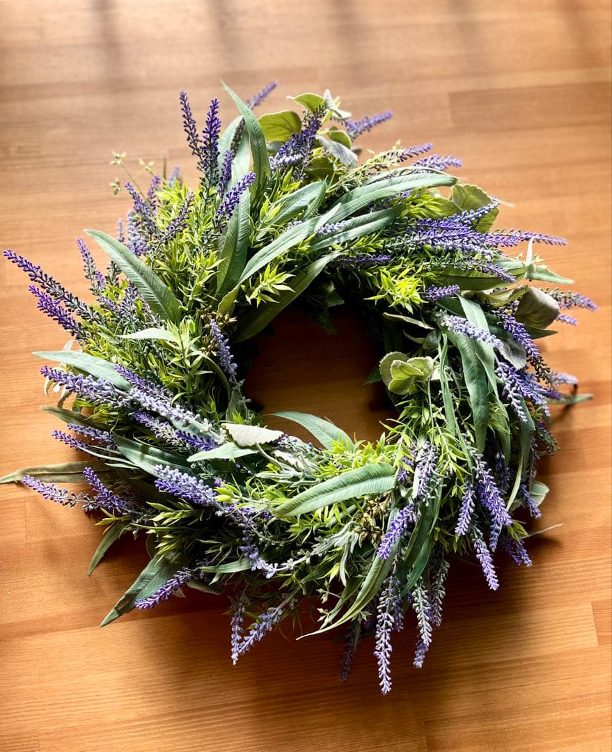 ラベンダーのリース※アーティフィシャルフラワー(造花)