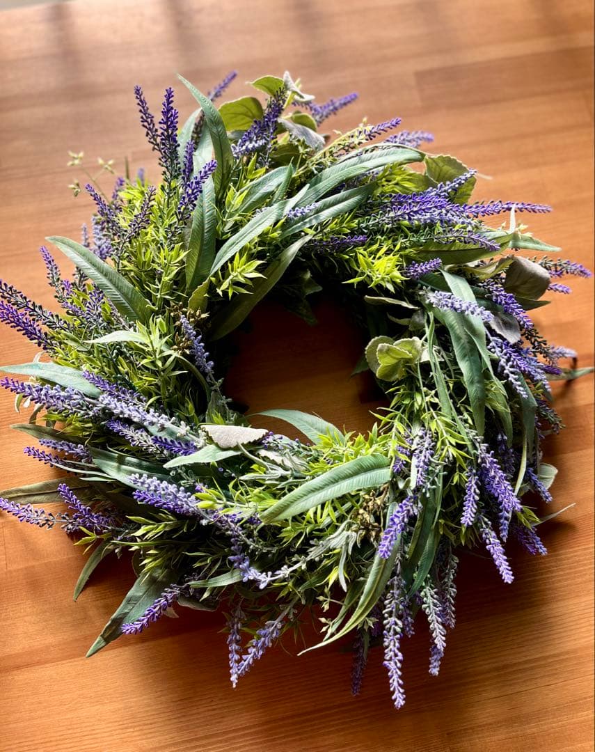 ラベンダーのリース※アーティフィシャルフラワー(造花)