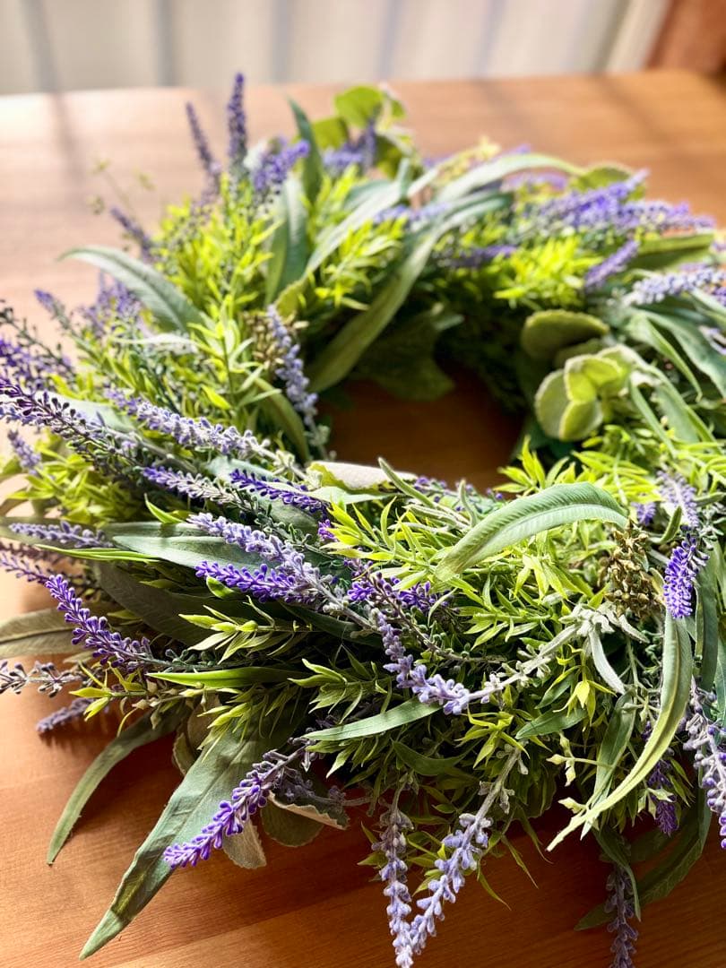 ラベンダーのリース※アーティフィシャルフラワー(造花)