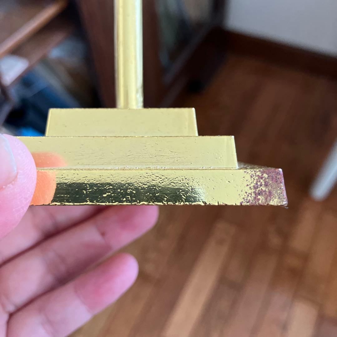 アメジストとメキシコ瑪瑙の共生　月　天然石置物　台座付き