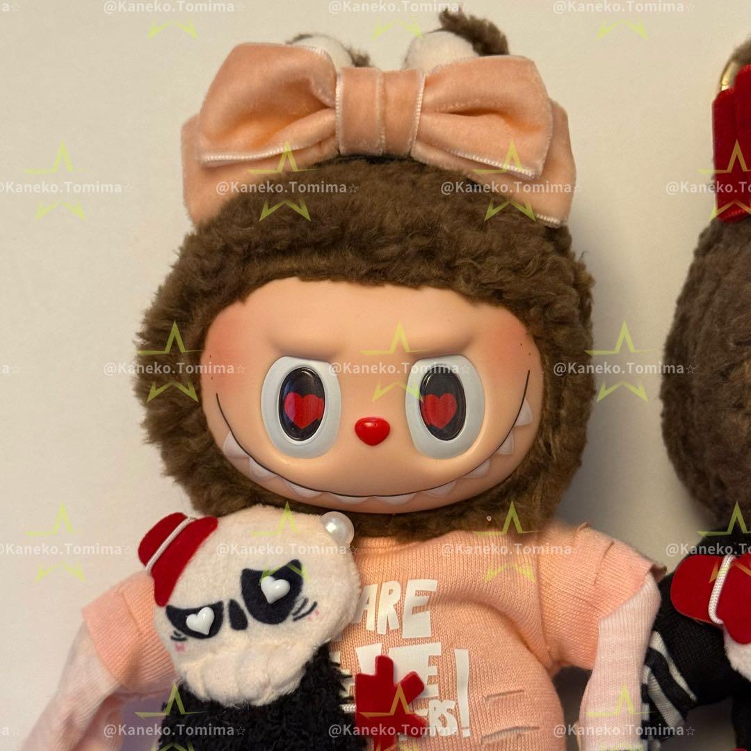海外限定 LABUBU カスタムラブブ バレンタイン 2体セット