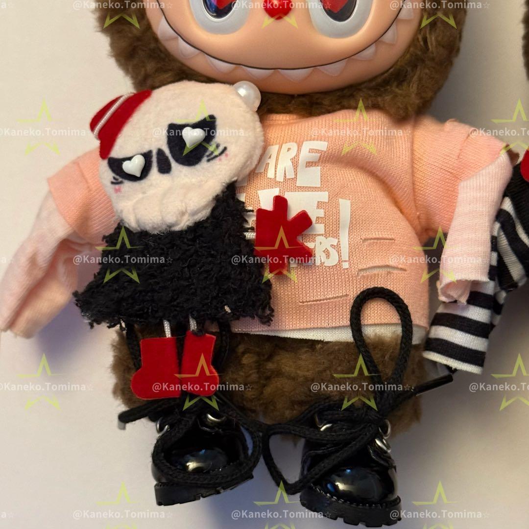 海外限定 LABUBU カスタムラブブ バレンタイン 2体セット