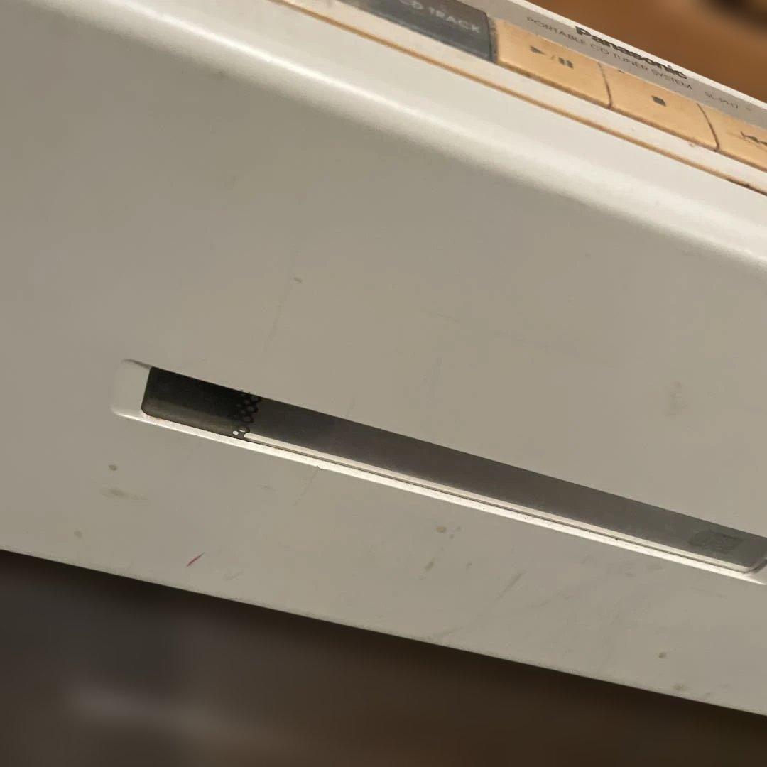 PanasonicCDプレイヤーラジオ付きお洒落ジャンク品
