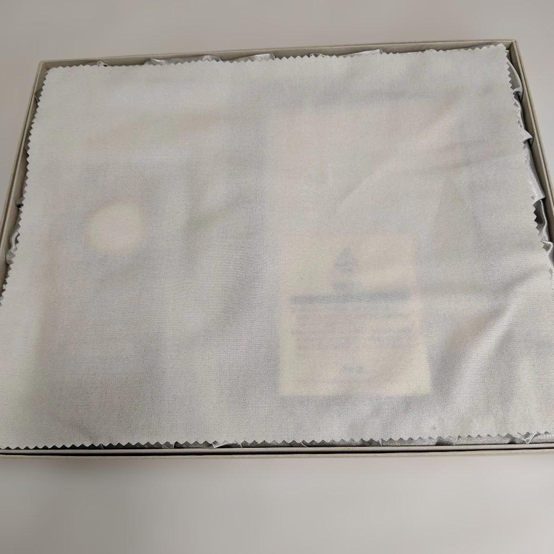 未使用品　WAKO アナログ時計とワインカラー革フォトフレームセット　動作確認済