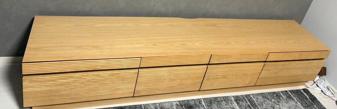 お値下げ！配達料込み！ナチュラルウッド 212cmテレビ台