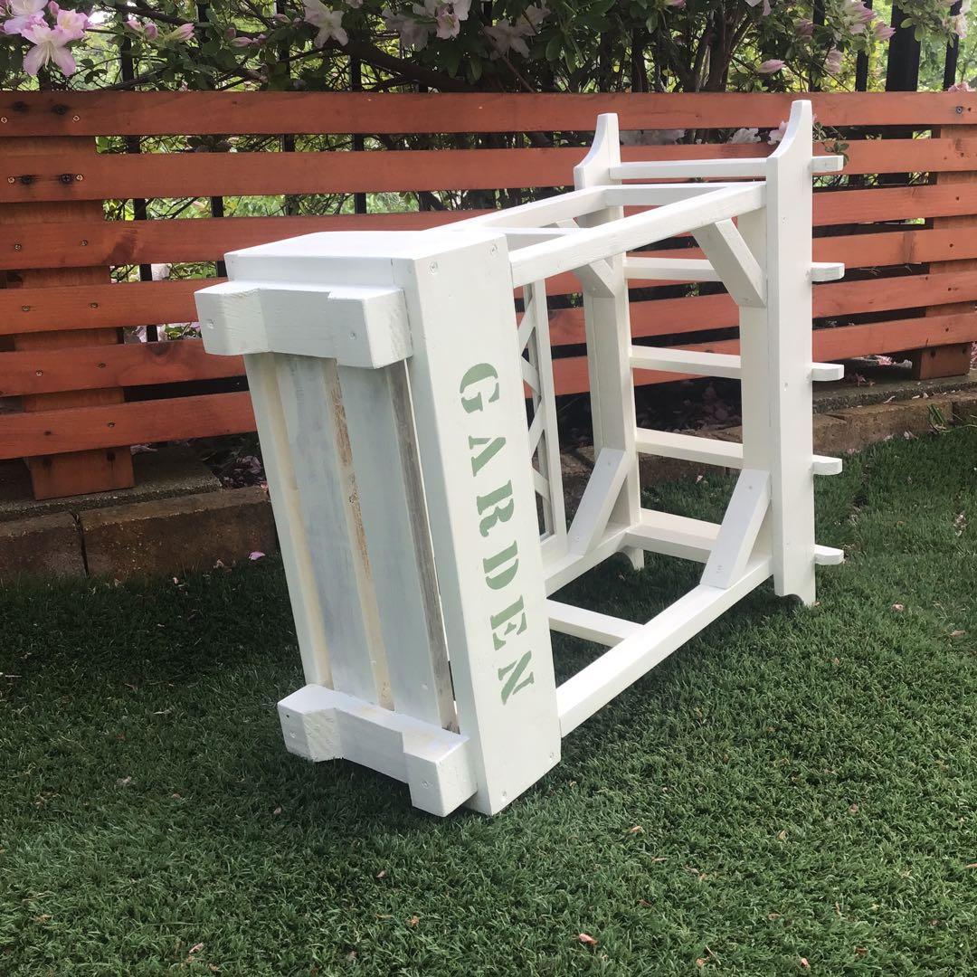 woodパーゴラミニ飾り棚一段多肉植物・観葉植物フラワースタンド