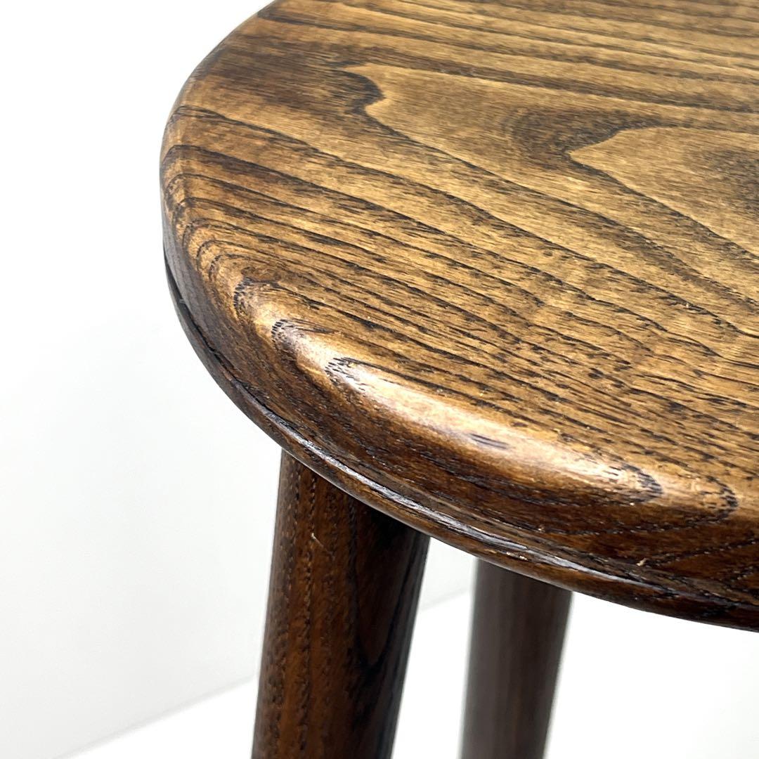 【極美品】　希少　木童工房　木製　ゴーフレットスツール 飛騨高山　アンティーク