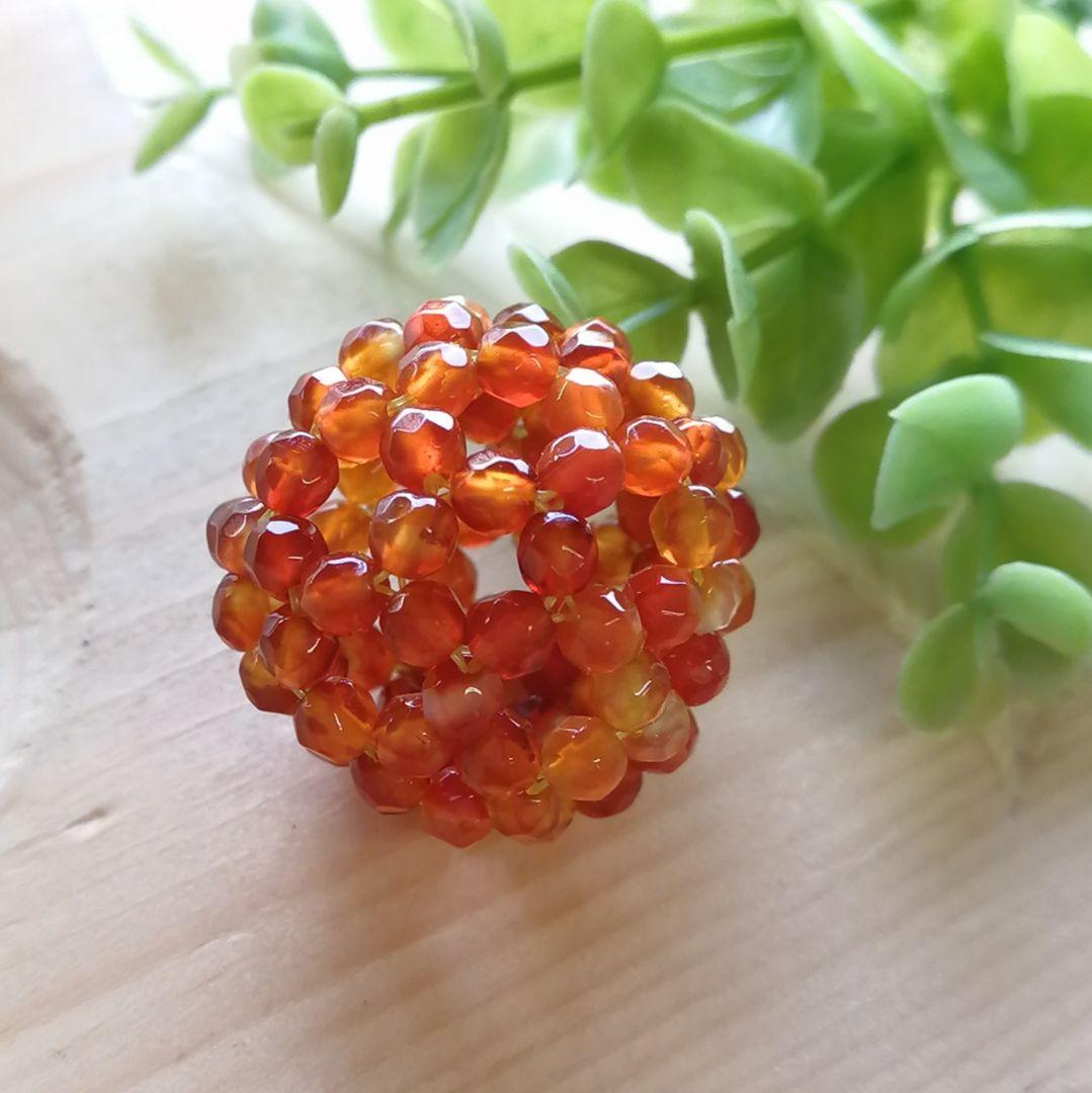 天然石屋さんが作る  フラーレン  天然石  カーネリアン