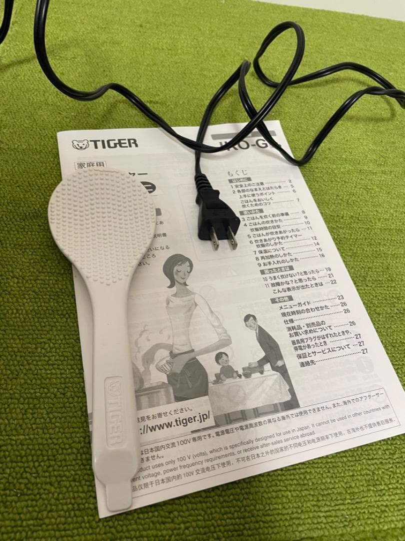 美品 タイガー IH 炊飯器 2018年製 3合 ブラウン