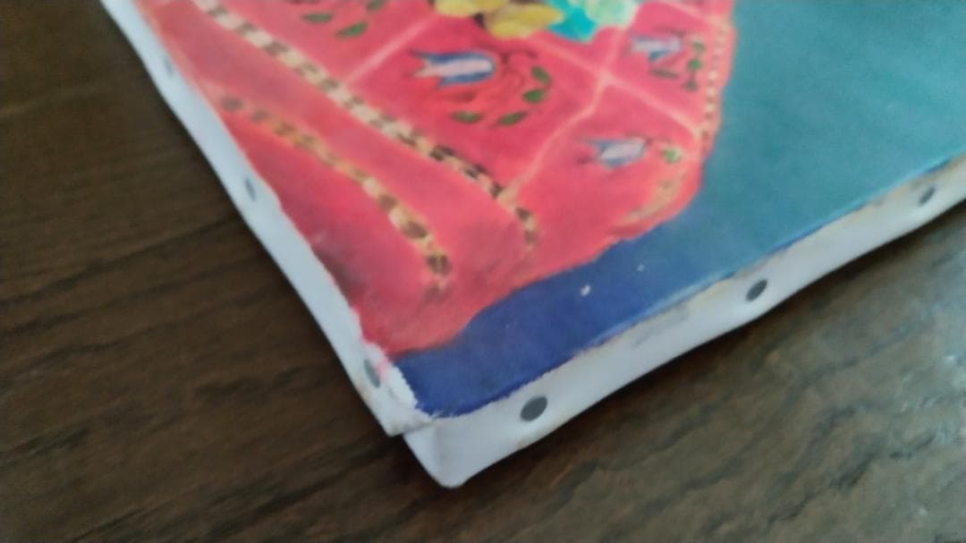 油彩画「テーブルの上の人形」油絵 絵画 静物画 原画Ｆ６