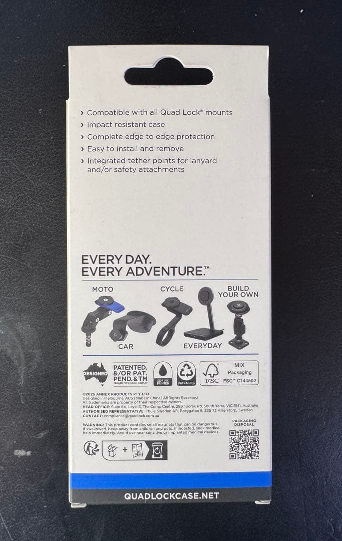 Quad Lock MAG CASE iPhone 17 Pro 6.3インチ